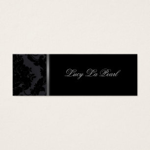 carte minuscule en velours noir