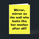 Carte Miroir, miroir sur le mur qui ressemble à son m…<br><div class="desc">Carte d'anniversaire</div>