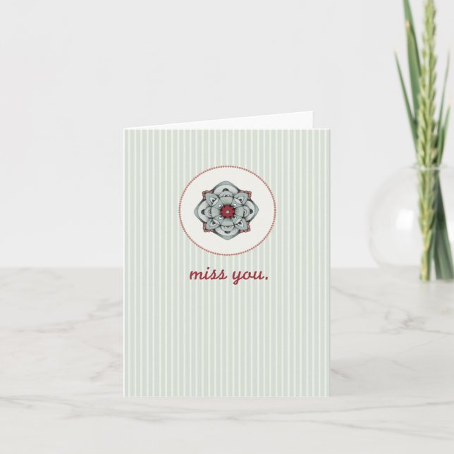 Carte Miss you (Devant)