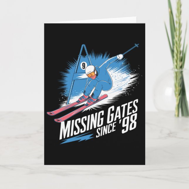 Carte Missing Gates Since 98 Alpine Skiing  (Devant)