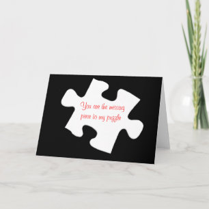 Carte Missing Piece Jigsaw Puzzle Card