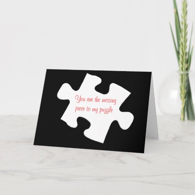 Carte Missing Piece Jigsaw Puzzle Card (Devant)