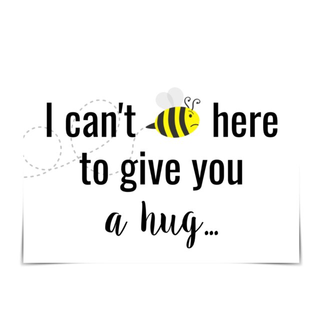 Carte "Missing You : Can't BEE Here" Funny Bee Bug Card (Créateur téléchargé)