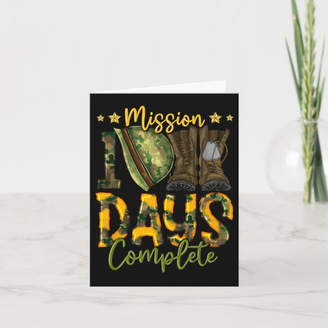 Carte Mission 100 Jours D'École Complet Garçon Soldier S (Devant)
