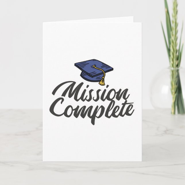 Carte Mission de fin d'études accomplie (Devant)