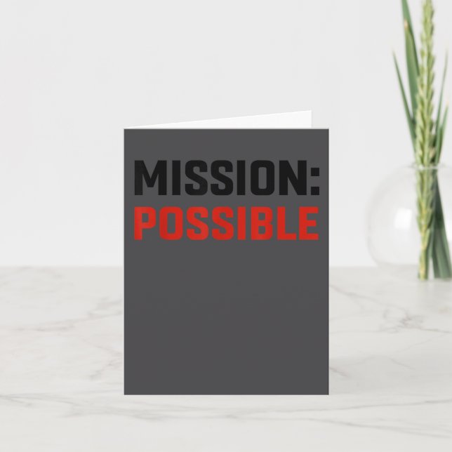 Carte Mission Ssible Motivational Insrational School  (Devant)