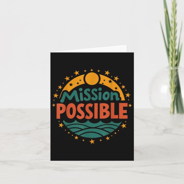 Carte Mission Ssible Motivational Insrational School  (Devant)