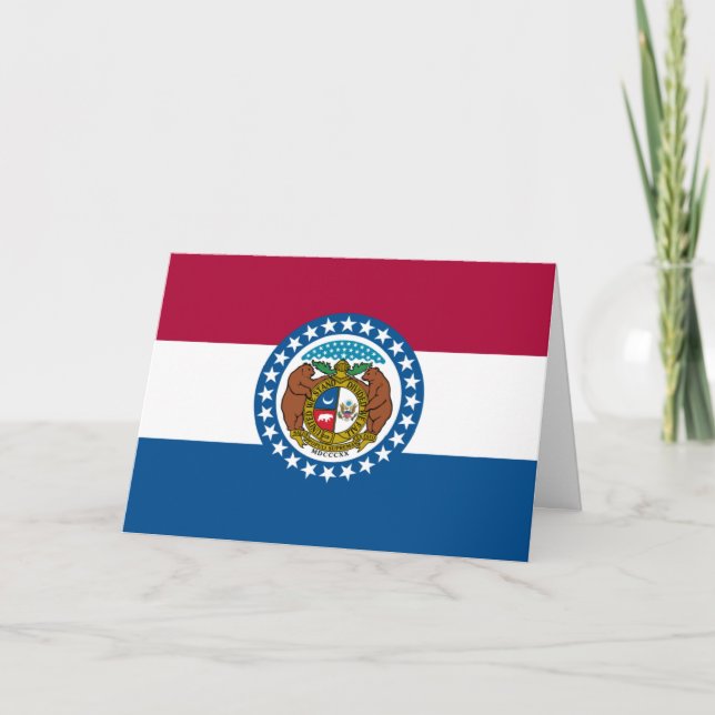 Carte Missourian Flag, Flag of Missouri (Devant)