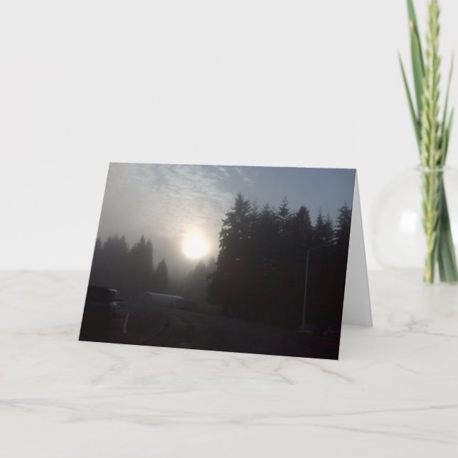 Carte Misty Morning sun #3 (Devant)