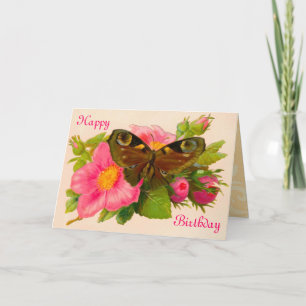 Carte Mite florale vintage