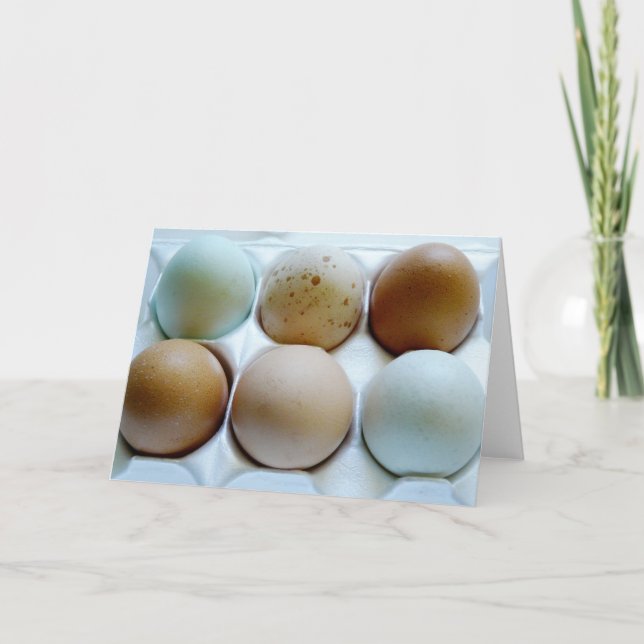 Carte Mixed Eggs in a Carton (Devant)