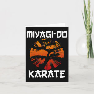 Carte Miyagi-do Karate Vintage Rétro Bonsai Tree Ma