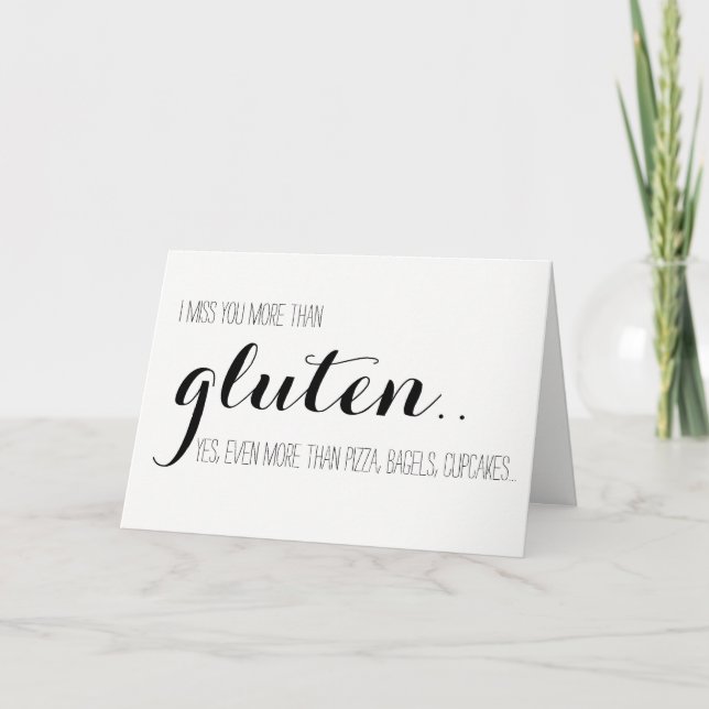 Carte Mlle sans gluten You Card (Devant)