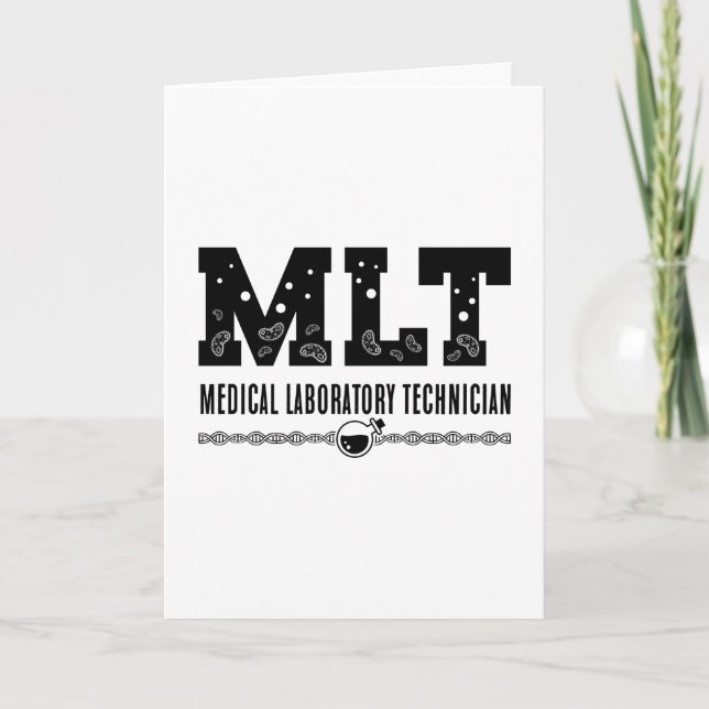 Carte MLT Technicien de laboratoire Médicale Technicien  (Devant)