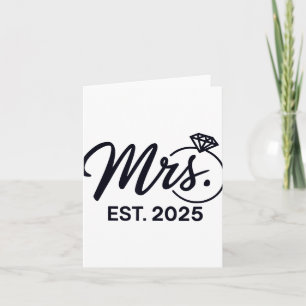 Carte Mme Est. 2025 Je Viens De Marier Des Couples De Ma