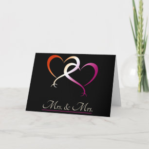Carte Mme & Mme Flagcolors Hearts