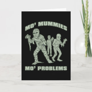 Carte mo momies mo problèmes drôle halloween