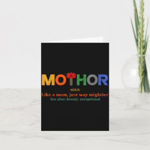 Carte Mo-thor comme une maman beaucoup plus puissante fê