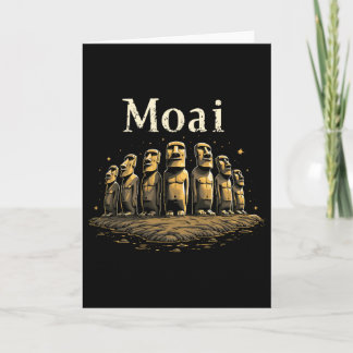 Carte Moai Statues Rapa Nui Stone Heads Historical Monum
