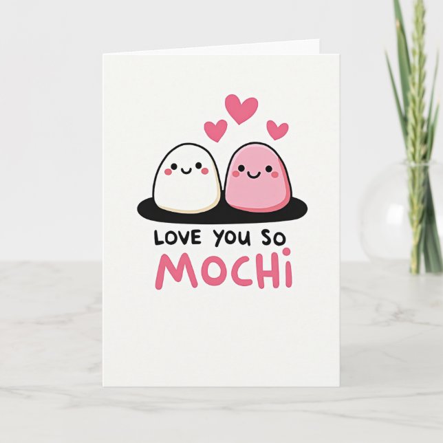 Carte Mochi Je T'Aime Tellement (Devant)