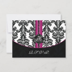 carte mod damask rose rsvp standard 3,5 x 5