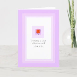 Carte MOD Heart Love Envoi d'un petit voeu Valentine