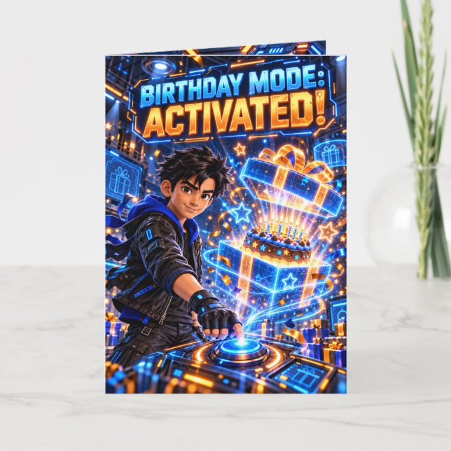 Carte Mode Anniversaire AnimatedLabbs Kai Activée (Devant)