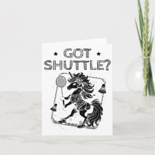 Carte Mode Badminton Sur La Raquette De Navette