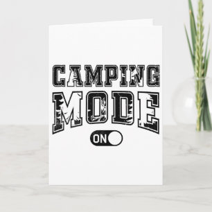 Carte Mode camping activé Camper en plein air Amateur de