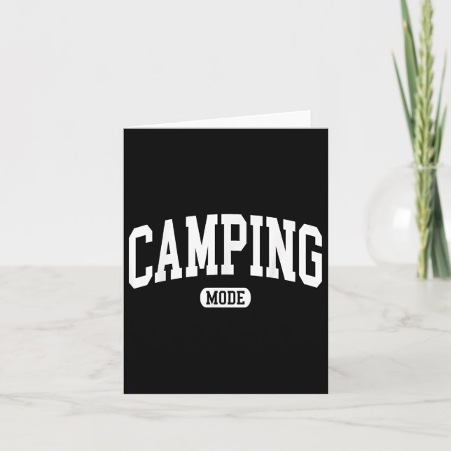 Carte Mode Camping Camping Vacances d'été Vacances d'été (Devant)