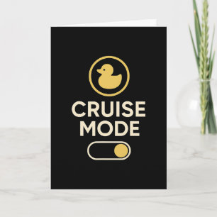 Carte Mode Croisière Canard Bascule Rétro Vacances Vibes