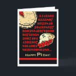 Carte Mode d'aile du nez de tarte aux cerises pour le<br><div class="desc">Une tarte aux cerises et un pi ont calculé dans de grands nombres rouges. Pi a servi le mode d'aile du nez !</div>