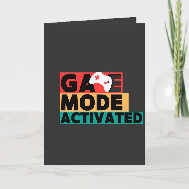 Carte Mode de jeu activé Art de manette de jeu (Devant)