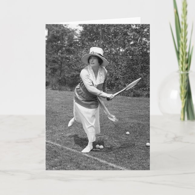 Carte Mode de tennis du début des années 1900 (Devant)