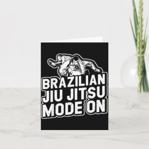 Carte Mode Jiu Jitsu Brésilien Activé - Drôle Jiu Jitsu