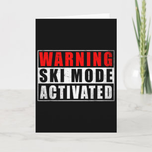 Carte Mode Ski Avertissement Activé 1 