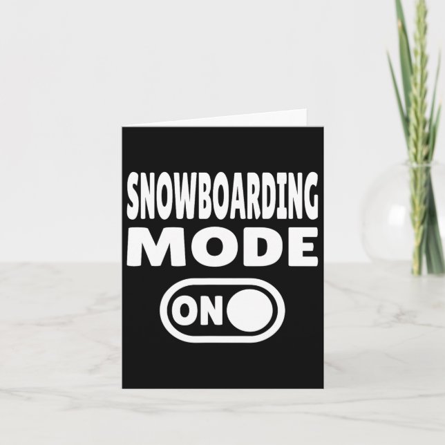 Carte Mode snowboard On - Sports d'hiver 1 (Devant)