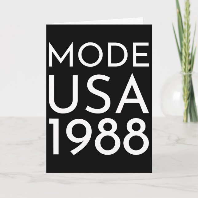 Carte Mode Usa 1988 M Tournée  (Devant)