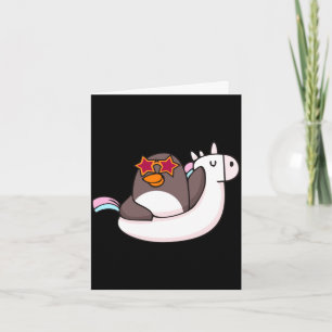 Carte Mode vacances animal mignon manchot amateur famill