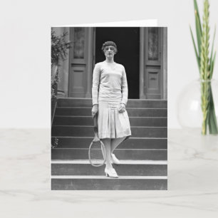 Carte Mode vintage du tennis des femmes des années 1920