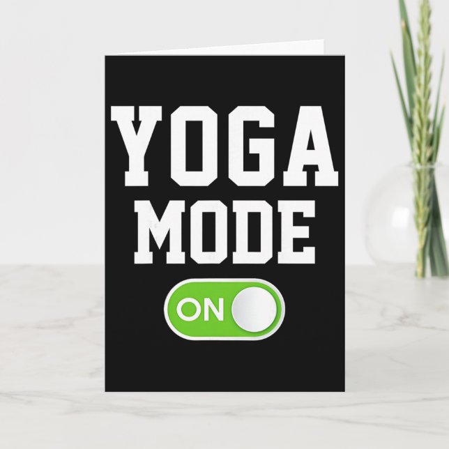 Carte Mode Yoga Activé Drôle Yogini Yogi  (Devant)