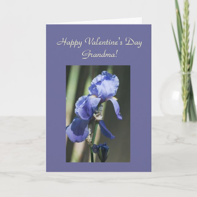 Carte Modèle Iris Grandma violet (Devant)