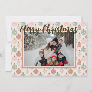 Carte Modèle photo de Boho Rose Sage