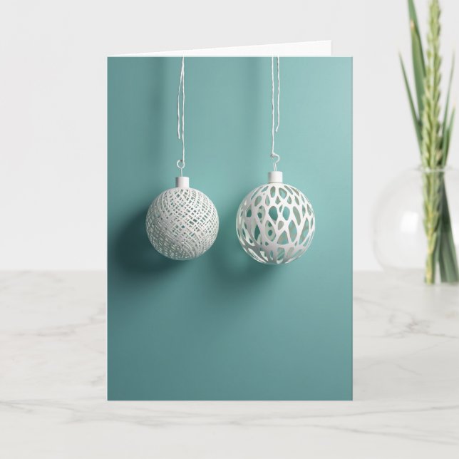 Carte Modern Christmas Ornament Card (Devant)