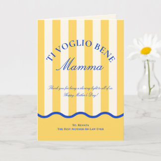 Carte Modern Italian Mother In law Mother’s Day Card