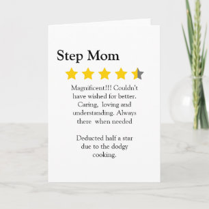 Carte Modern Mothers Day  4.5 star stepMom review,