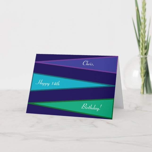 Carte Modern Teenager Birthday Card (Devant)