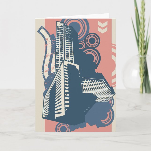 Carte Moderne Abstrait Arrière - plan urbain Vibrant (Créateur téléchargé)