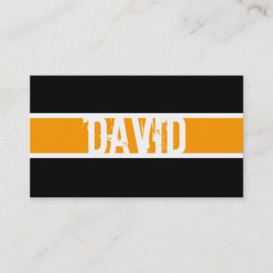 Carte moderne de profil de monogramme