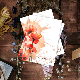 Carte moderne Elegant Chic Floral Valentine